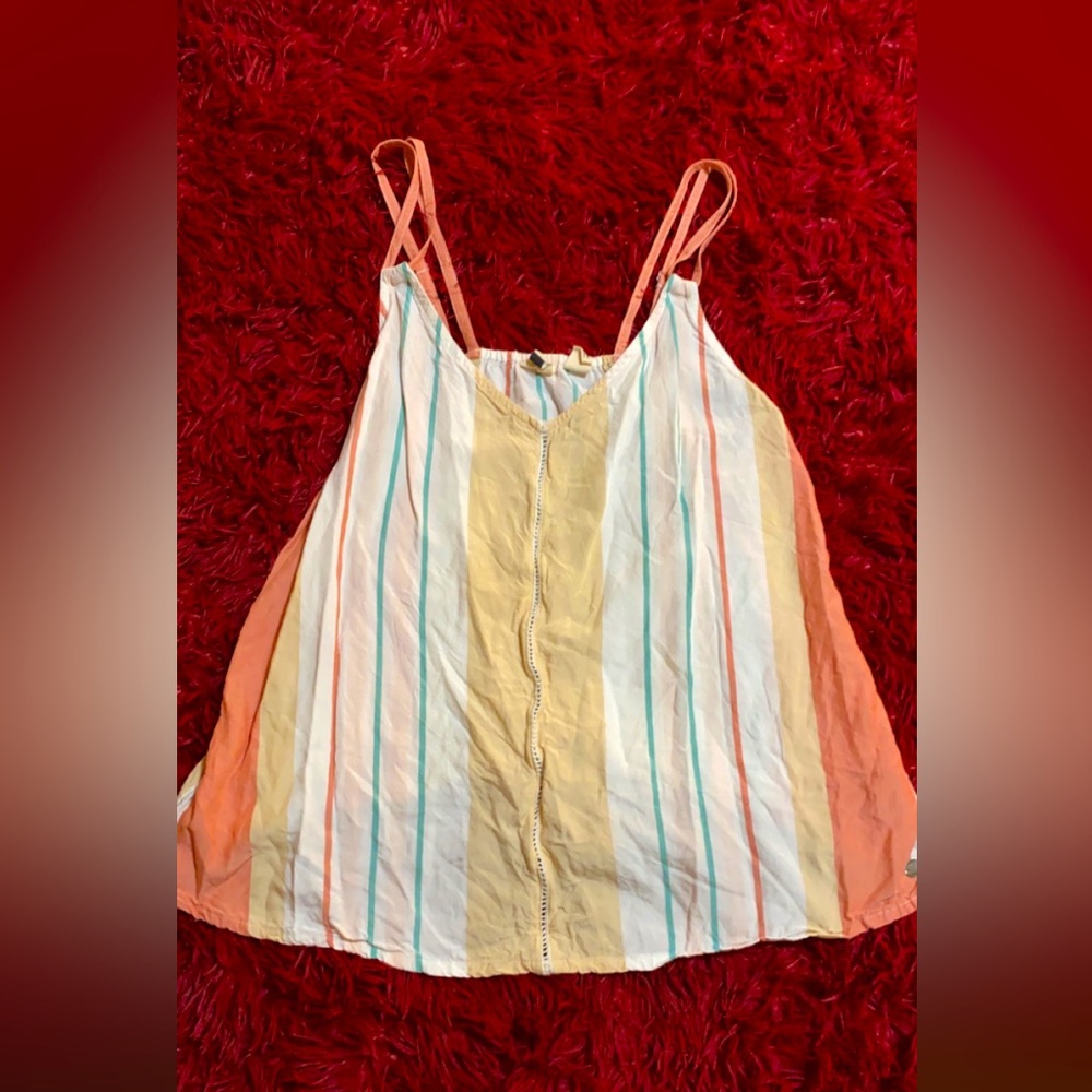 Roxy spaghetti strap top, double straps, size SMALL